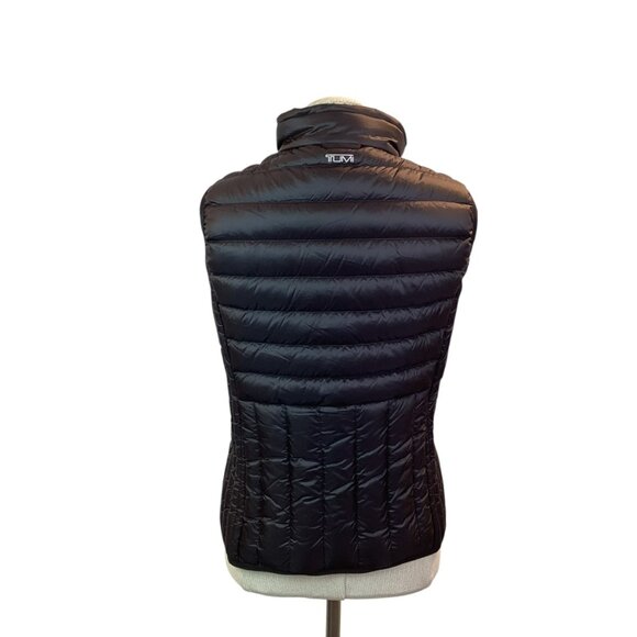 Tumi Down Quilted Womens M Puffer Vest Nylon Black - Picture 4 of 16